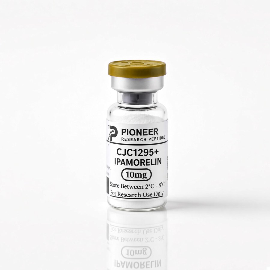 CJC-1295 (without DAC) + Ipamorelin vial - Pioneer Research Peptides