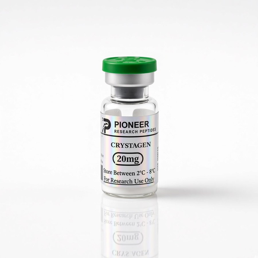 Crystagen vial - Pioneer Research Peptides