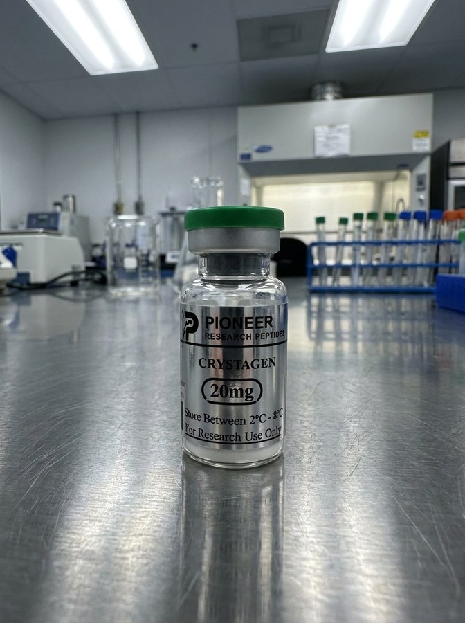 Crystagen in a laboratory setting