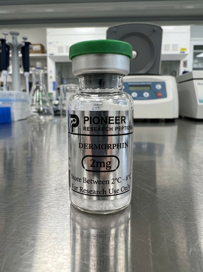 Dermorphin in a laboratory setting