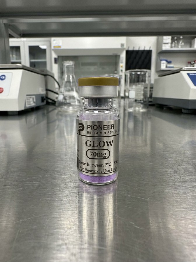 GLOW Blend in a laboratory setting
