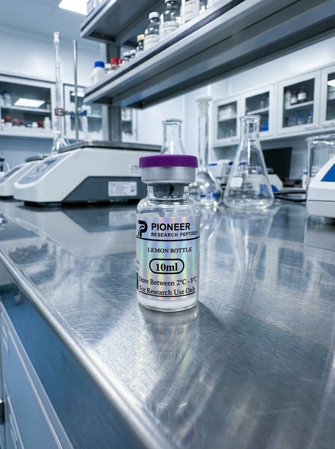 Lemon Bottle in a laboratory setting