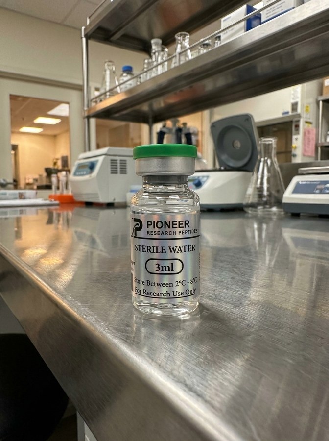 Sterile Water in a laboratory setting